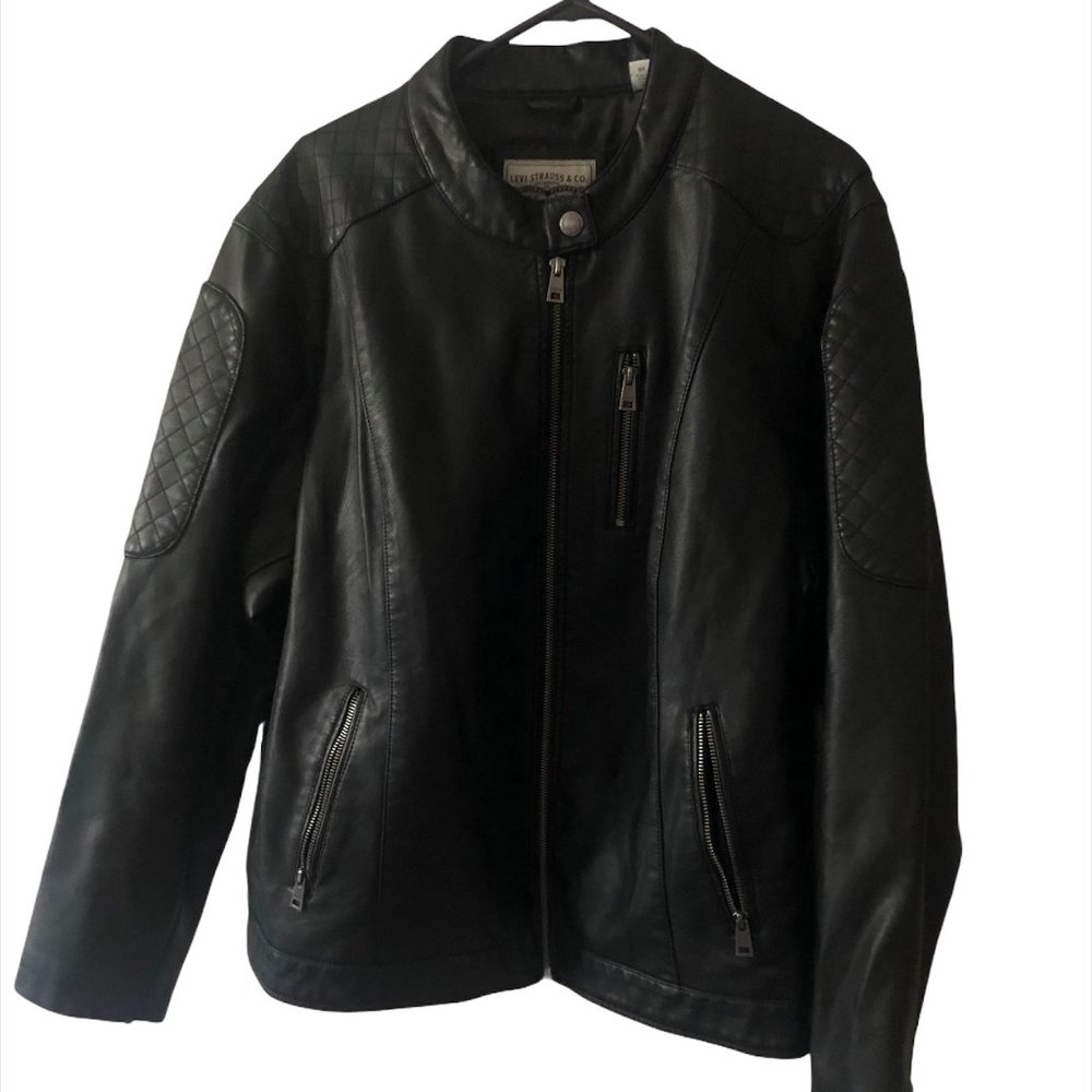 NWT Levis Women's Plus Faux Leather Moto Jacket